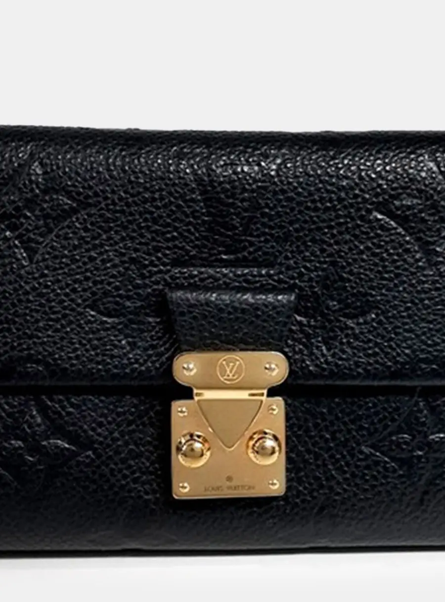 Louis Vuitton Metis Compact Black Empreinte Leather Wallet Bag