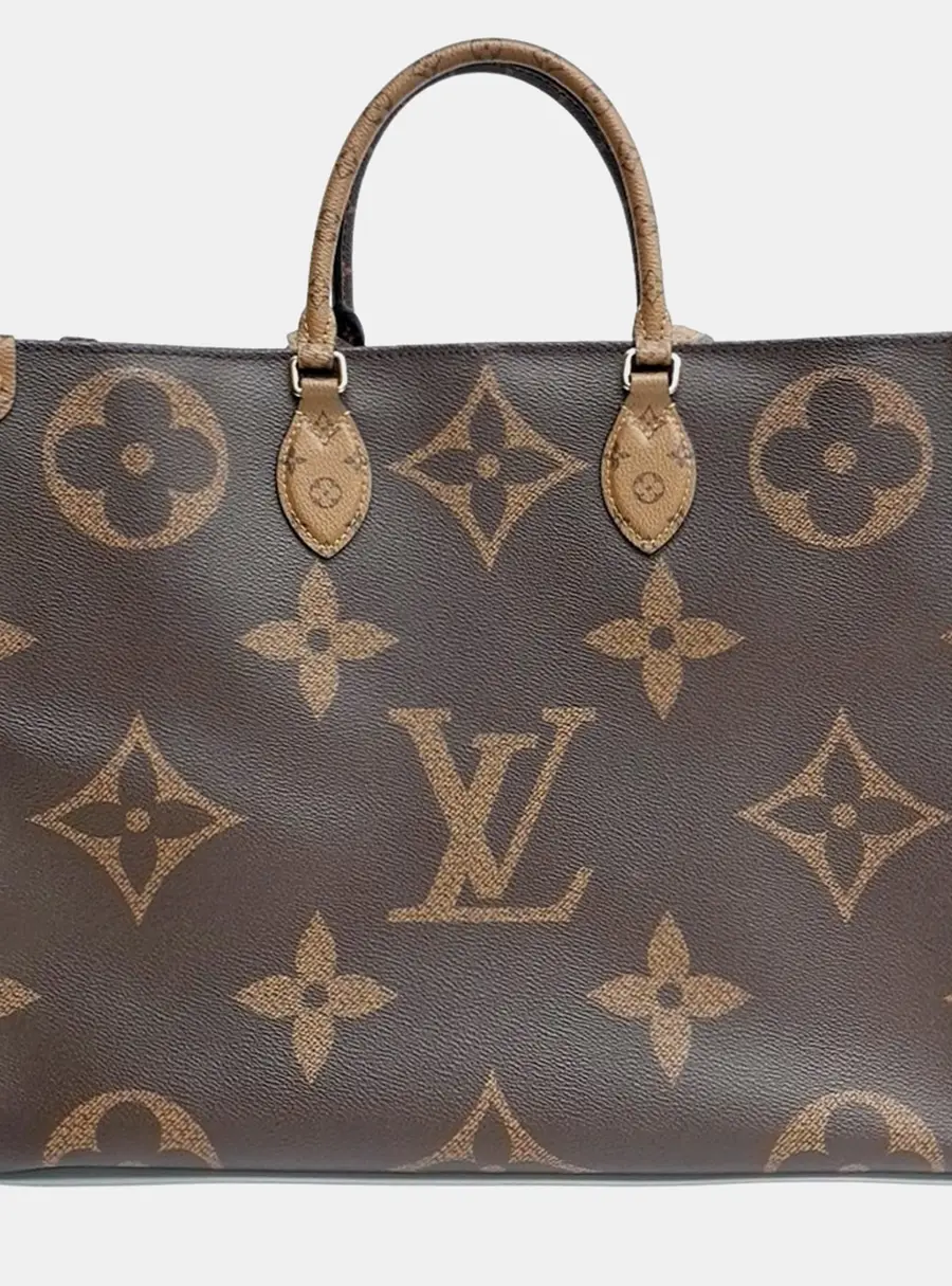 Louis Vuitton OnTheGo GM Brown Monogram Giant Canvas Top Handle Bag