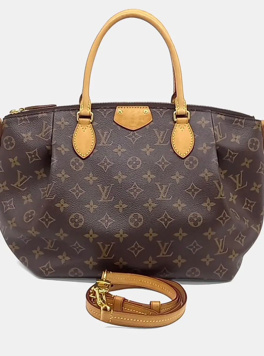 Louis Vuitton Monogram Turenne Brown Coated Canvas and Leather Shoulder Bag MM