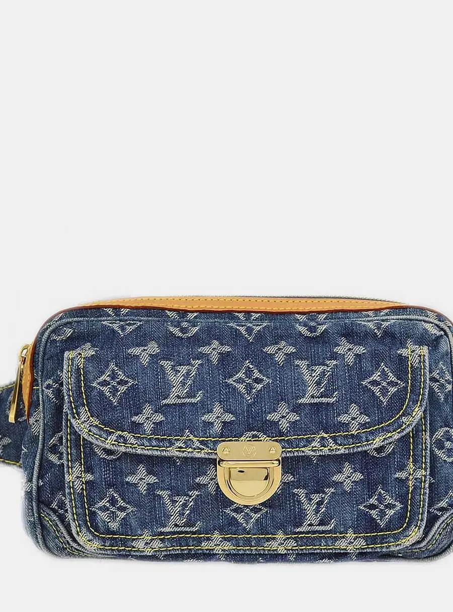 Louis Vuitton Blue Monogram Denim Bum Bag Waist Pouch