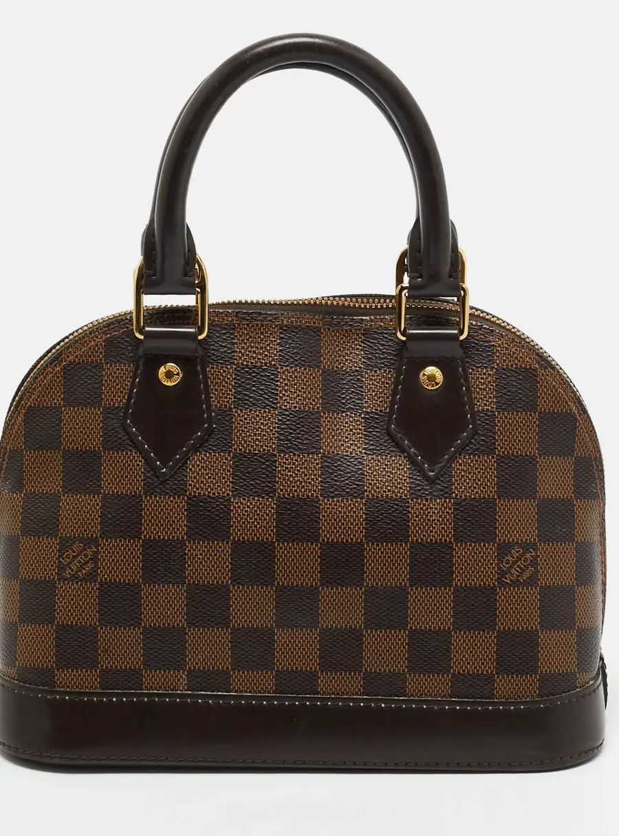 Louis Vuitton Alma BB Damier Ebene Canvas Bag