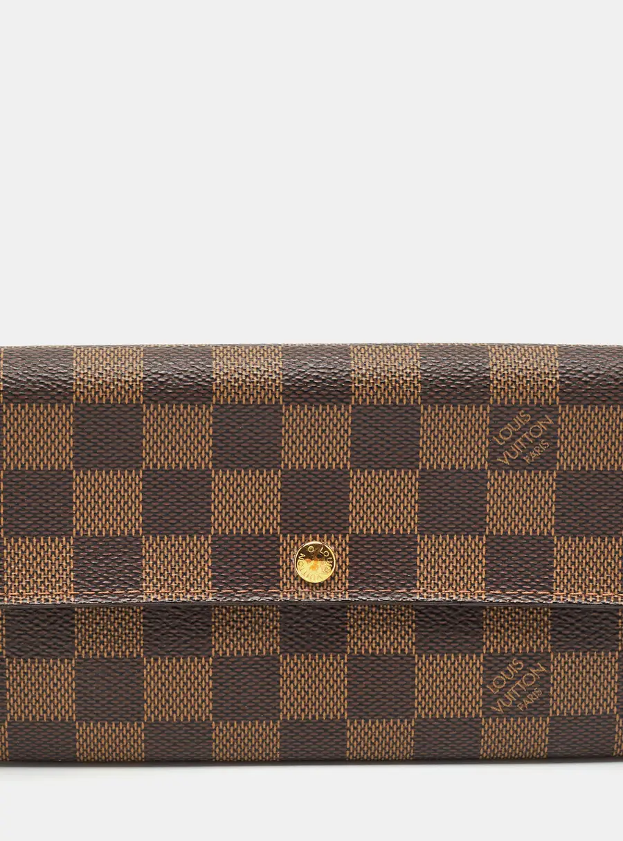 Louis Vuitton Sarah Damier Ebene Canvas Wallet