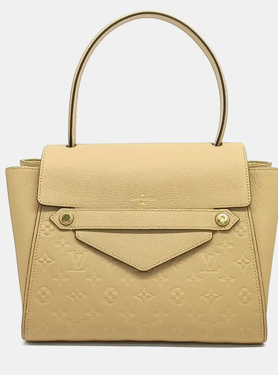 Louis Vuitton Trocadero MM Beige Monogram Empreinte Leather Top Handle Bag
