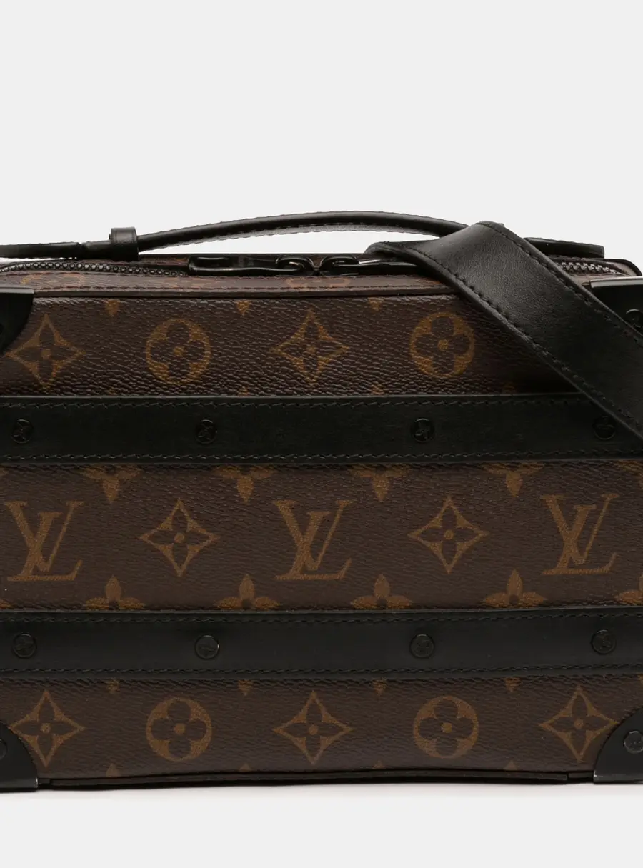 Louis Vuitton Handle Soft Trunk Monogram Macassar Brown Monogram Canvas Crossbody Bag