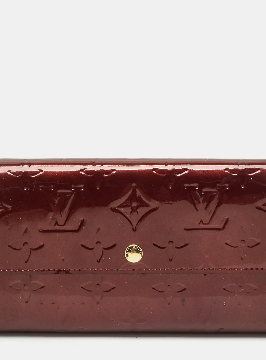 Louis Vuitton Sarah Rouge Fauviste Monogram Vernis Wallet