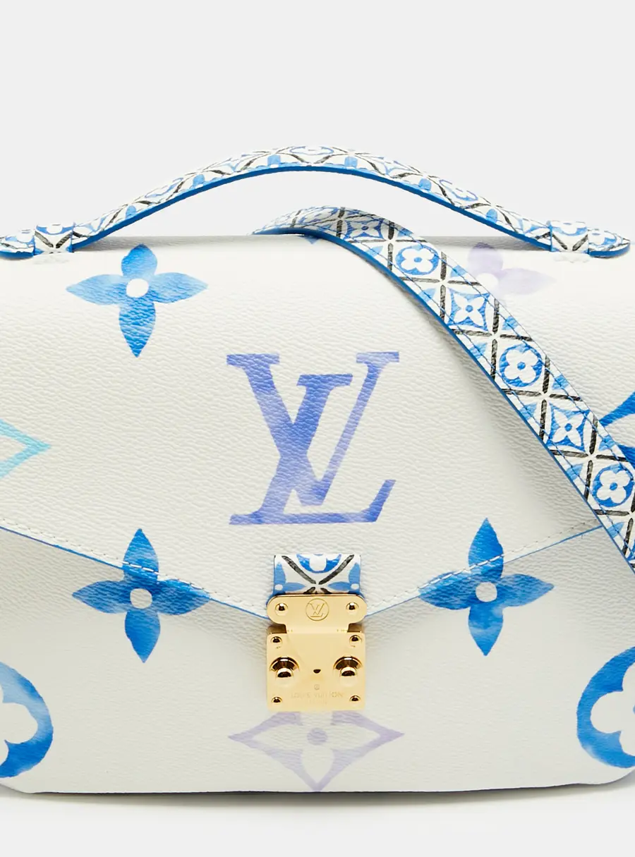 Louis Vuitton Pochette Metis By The Pool White Giant Monogram Canvas Bag
