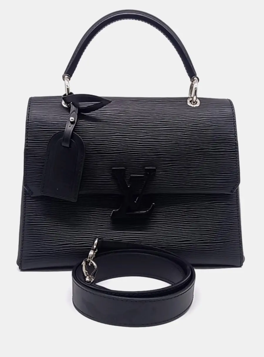 Louis Vuitton Grenelle PM Black Epi Leather Top Handle Bag