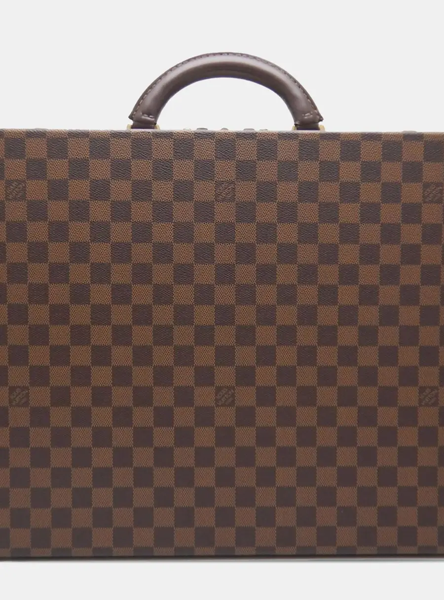 Louis Vuitton Damier Ebene President Classeur Brown Damier Ebene Canvas Briefcase Bag