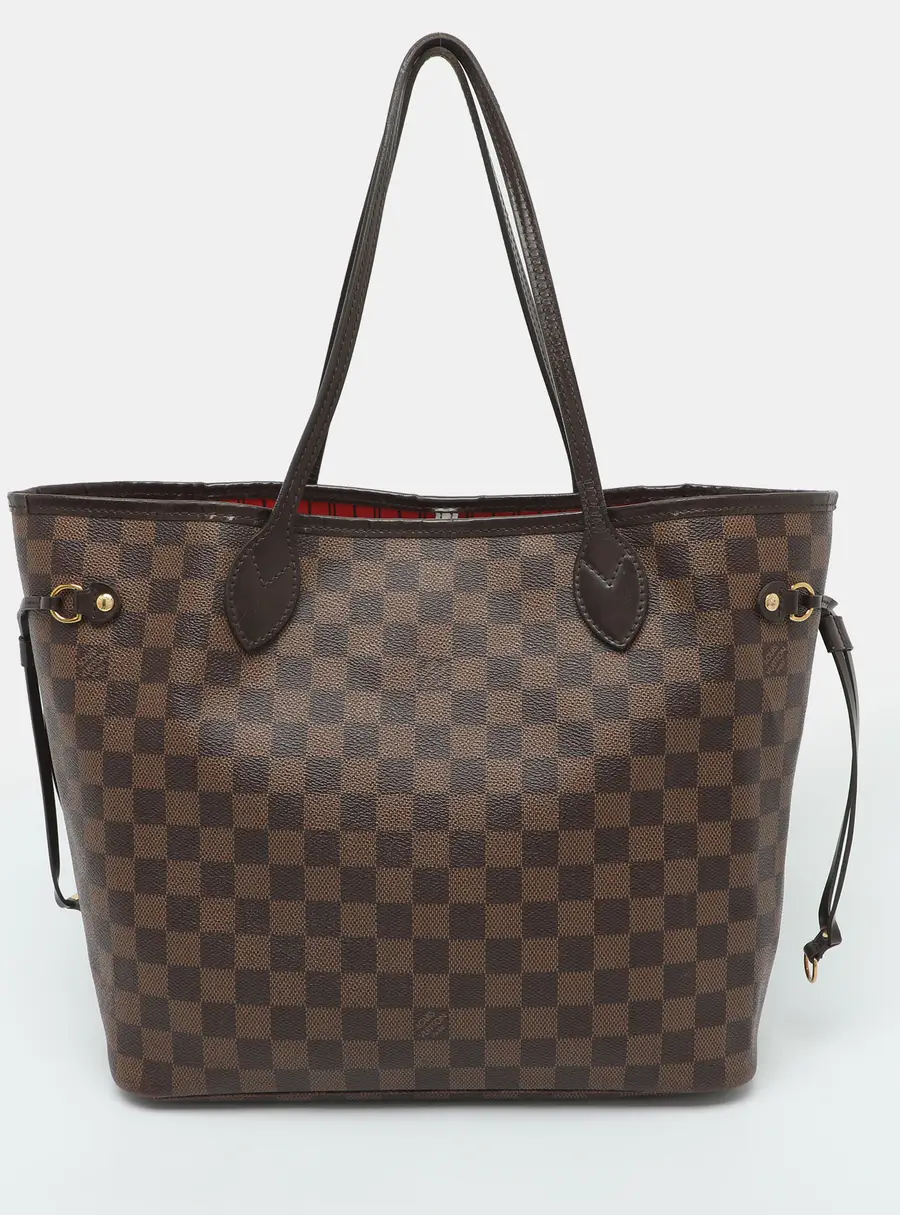 Louis Vuitton Neverfull MM NM Damier Ebene Canvas Bag