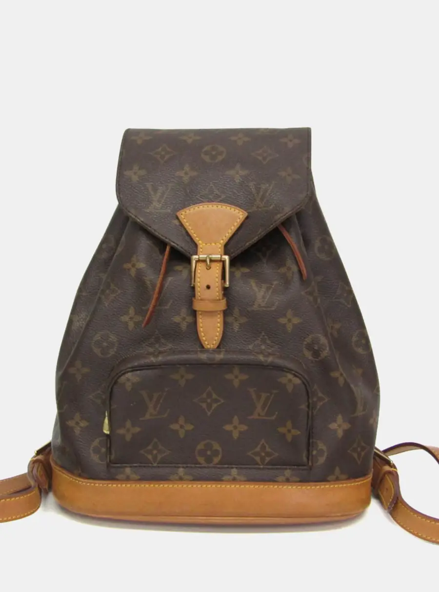 Louis Vuitton Montsouris MM Brown Monogram Canvas Backpack Bag