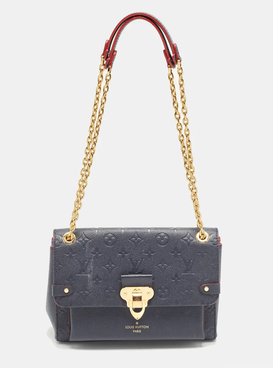 Louis Vuitton Vavin PM Blue Marine/Rogue Monogram Empreinte Leather Bag