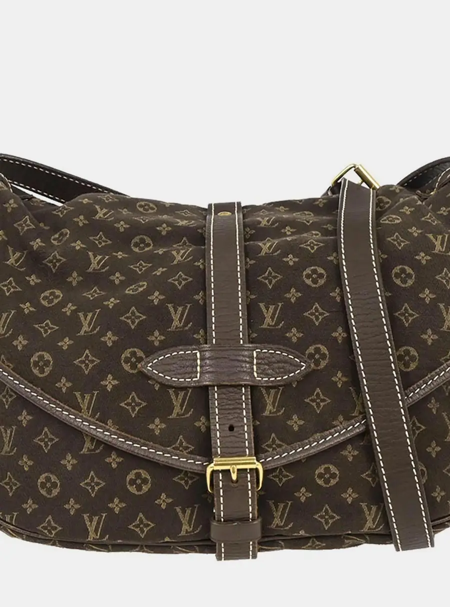 Louis Vuitton Monogram Mini Lin Saumur 30 Shoulder Bag