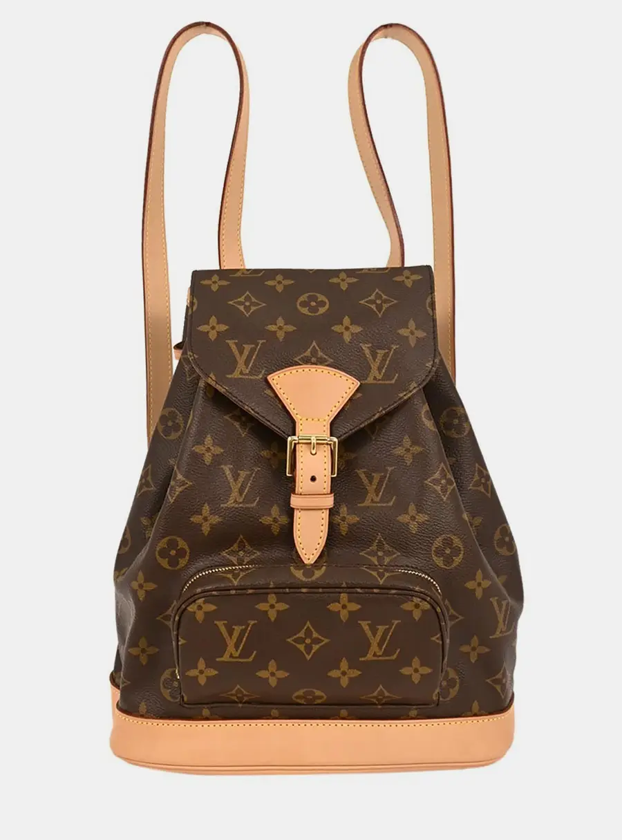 Louis Vuitton Montsouris MM Brown Monogram Canvas Backpack Bag