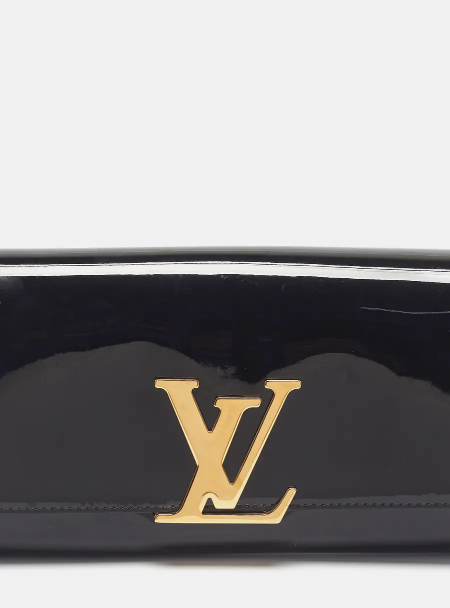 Louis Vuitton Louise Black Vernis Clutch