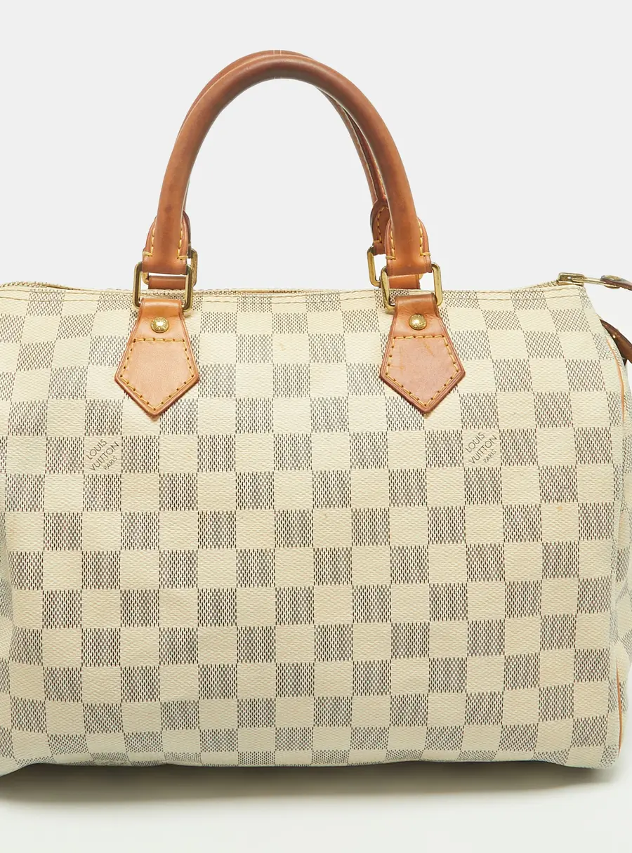 Louis Vuitton Speedy 30 Damier Azur Canvas Bag
