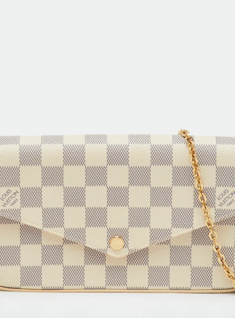 Louis Vuitton Felicie Damier Azur Canvas Pochette