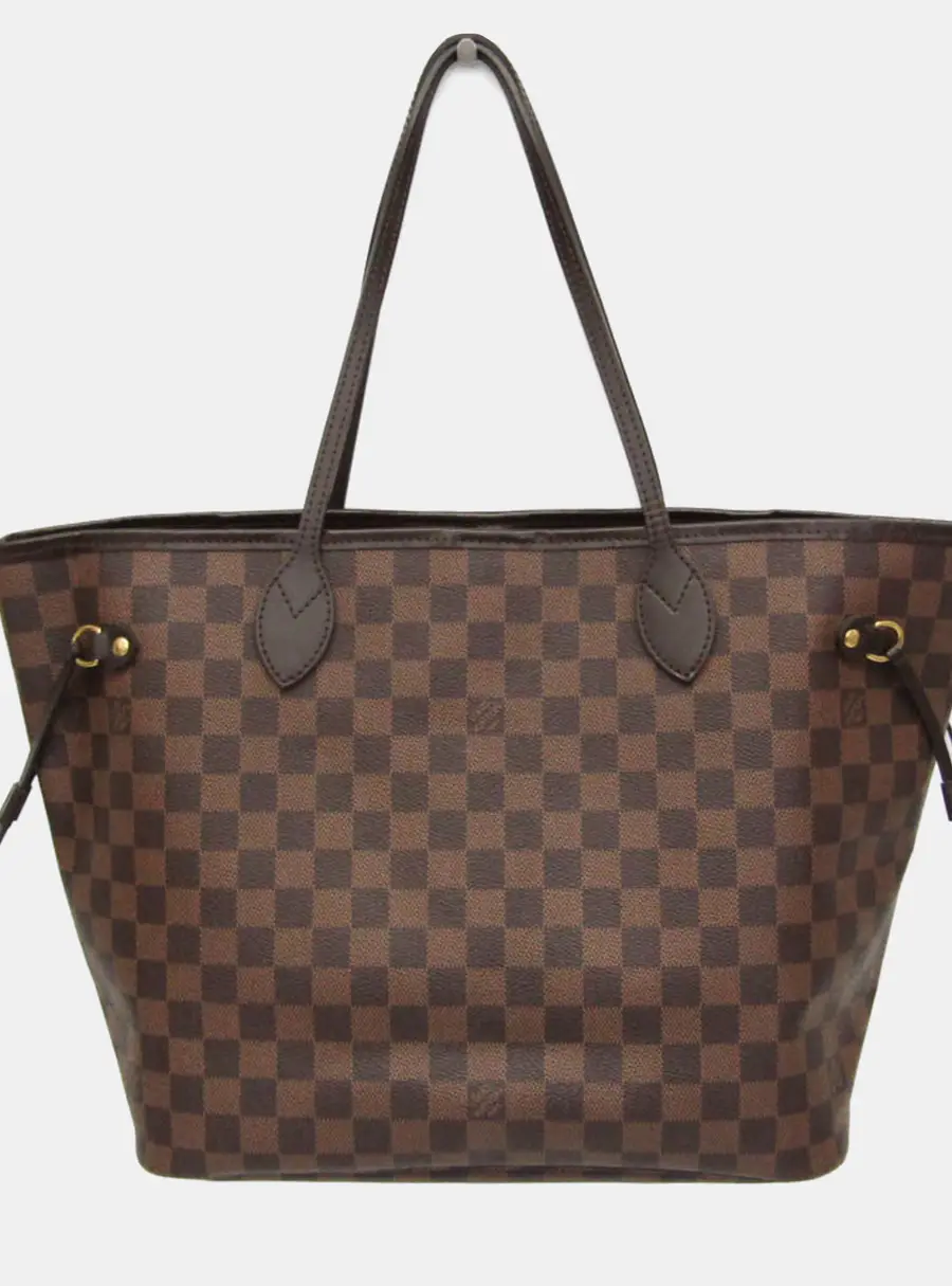 Louis Vuitton Neverfull MM Damier Ebene Tote Bag