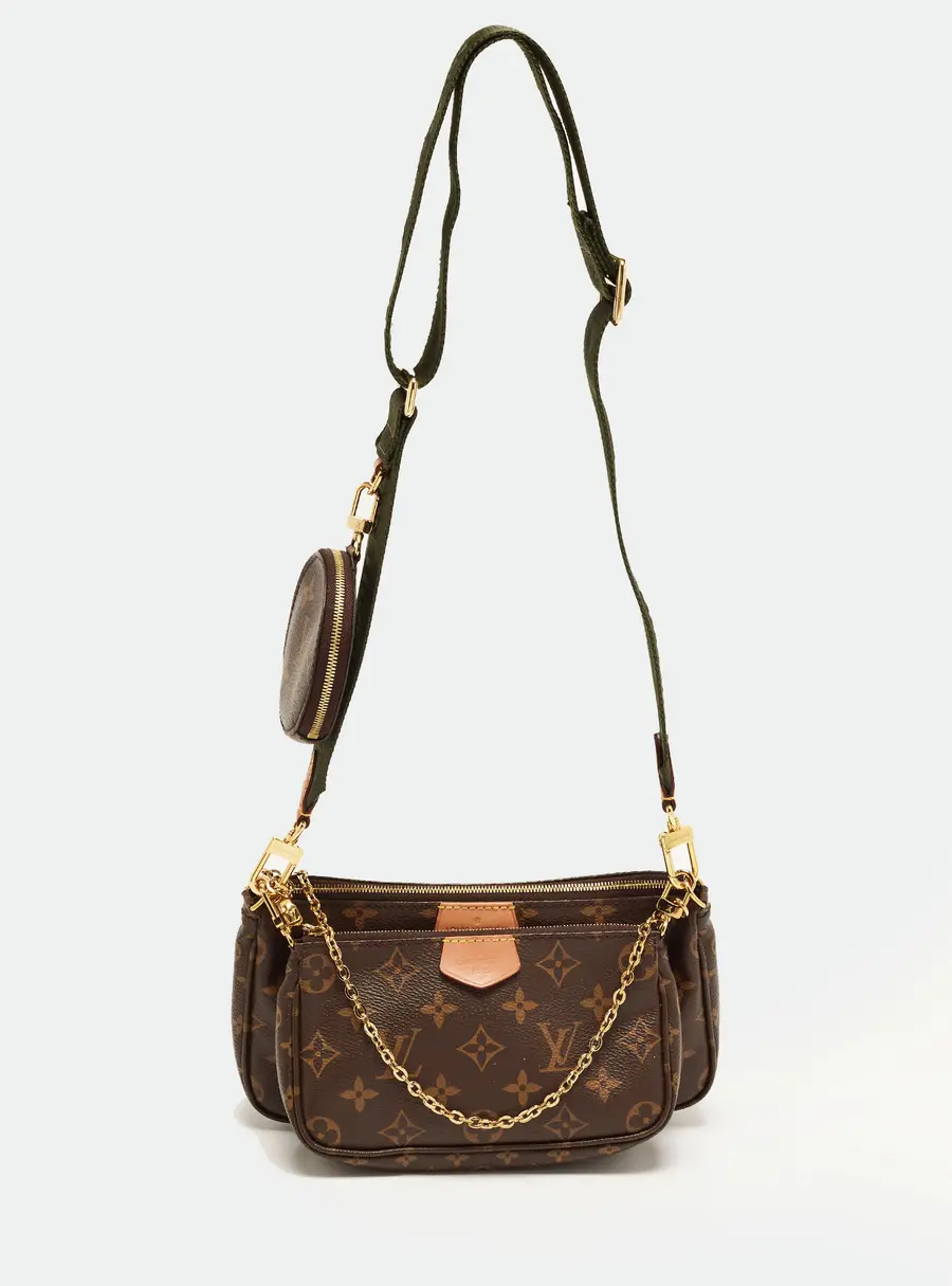 Louis Vuitton Multi-Pochette Accessories Khaki Monogram Canvas Bag