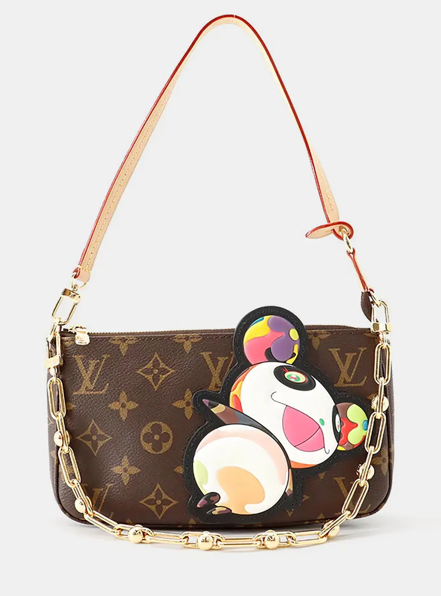 Louis Vuitton Pochette Accessoires PM Brown Monogram Canvas Shoulder Bag