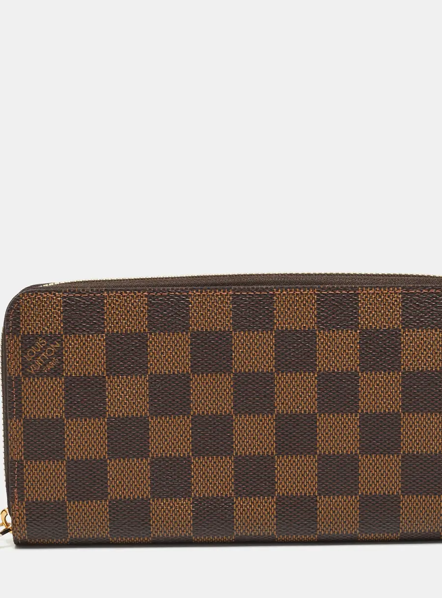 Louis Vuitton Zippy Damier Ebene Canvas Zip Around Wallet