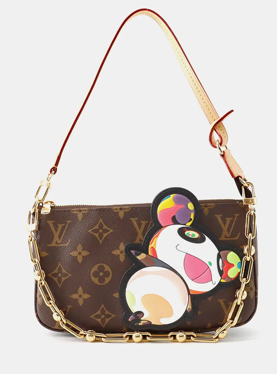 Louis Vuitton Pochette Accessoires GM Brown Monogram Canvas Shoulder Bag