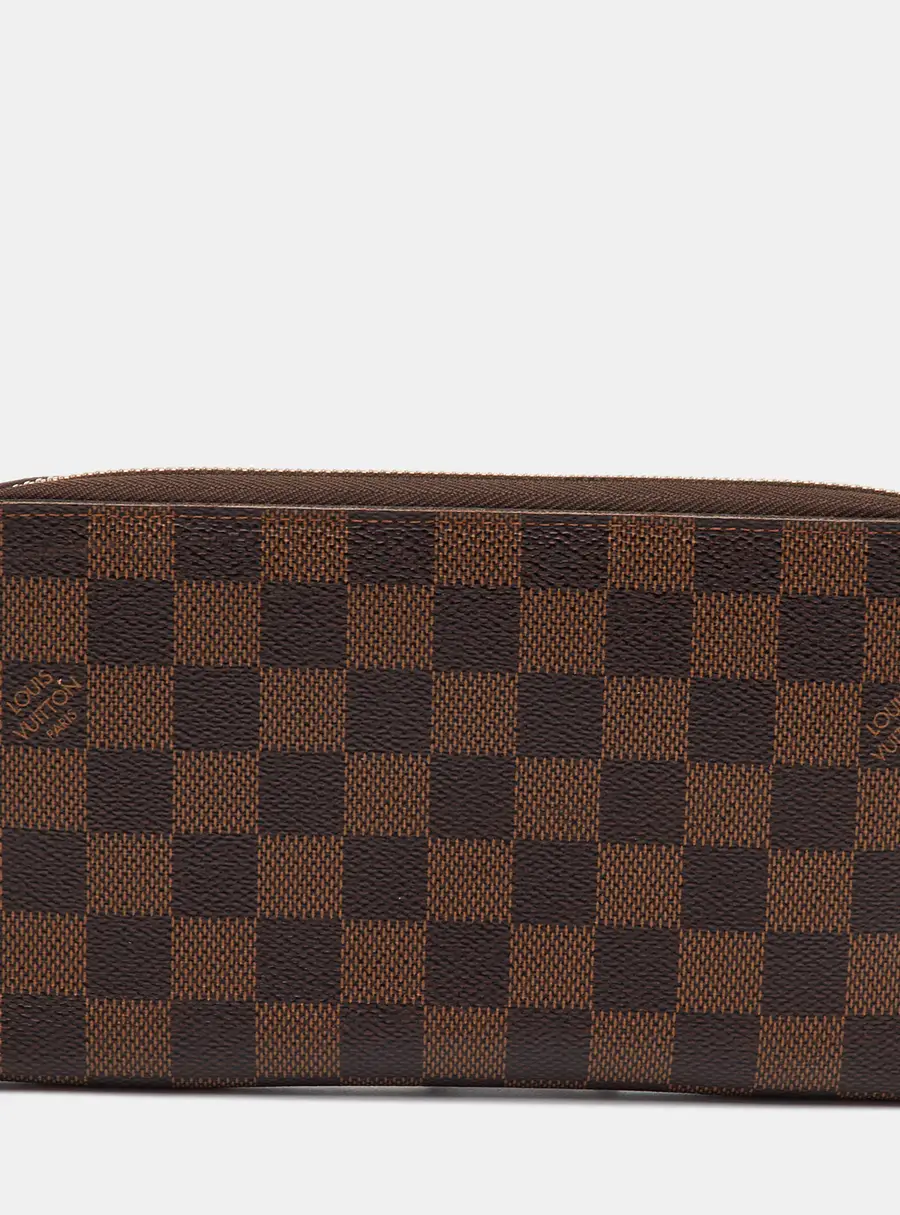 Louis Vuitton Damier Ebene Canvas Zippy Organizer Wallet