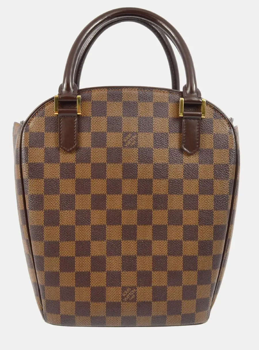 Louis Vuitton Sarria Seau Damier Ebene Coated Canvas Top Handle Bag