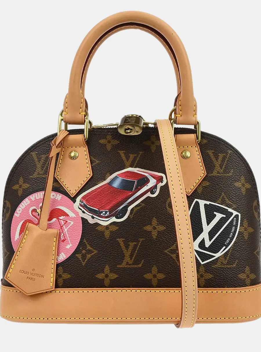Louis Vuitton Alma BB Monogram Canvas Top Handle Bag
