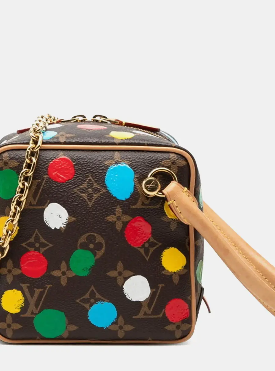 Louis Vuitton Yayoi Kusama Monogram Painted Dots Square Monogram Canvas Crossbody Bag