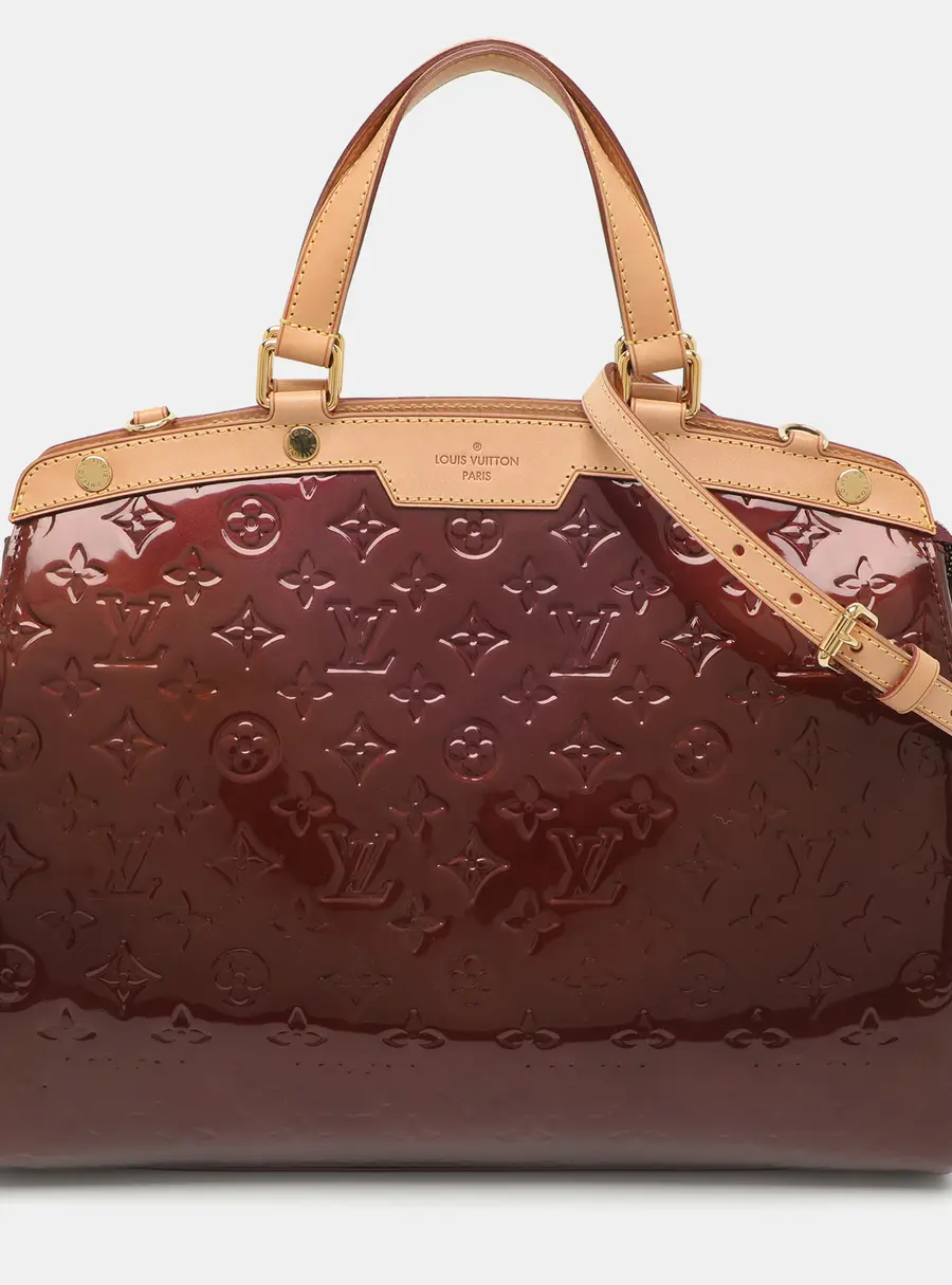 Louis Vuitton Brea GM Amarante Monogram Vernis Bag
