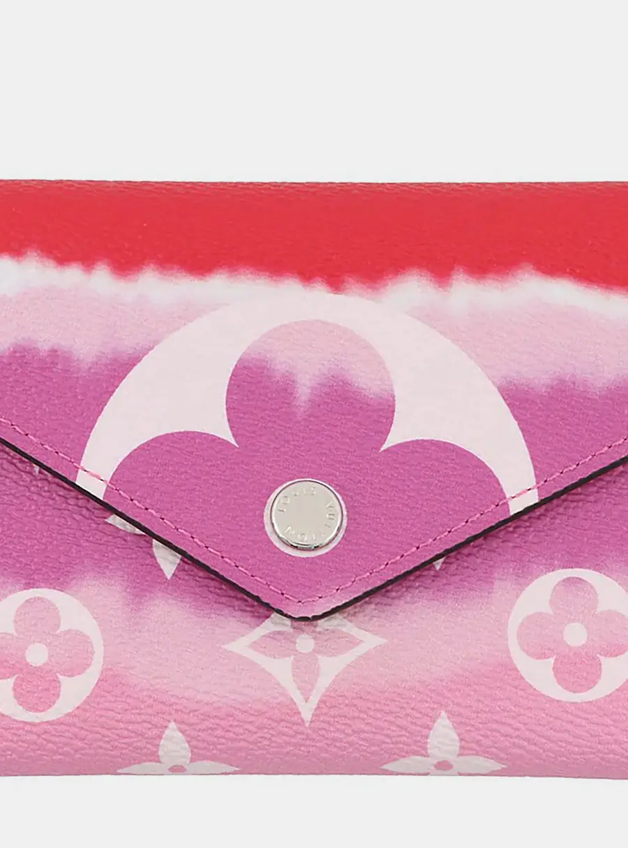 Louis Vuitton Portefeuille Victorine Rouge Monogram Canvas Wallet Bag