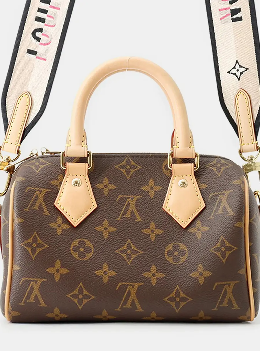 Louis Vuitton Speedy Bandouliere 20 Brown Monogram Canvas Crossbody Bag