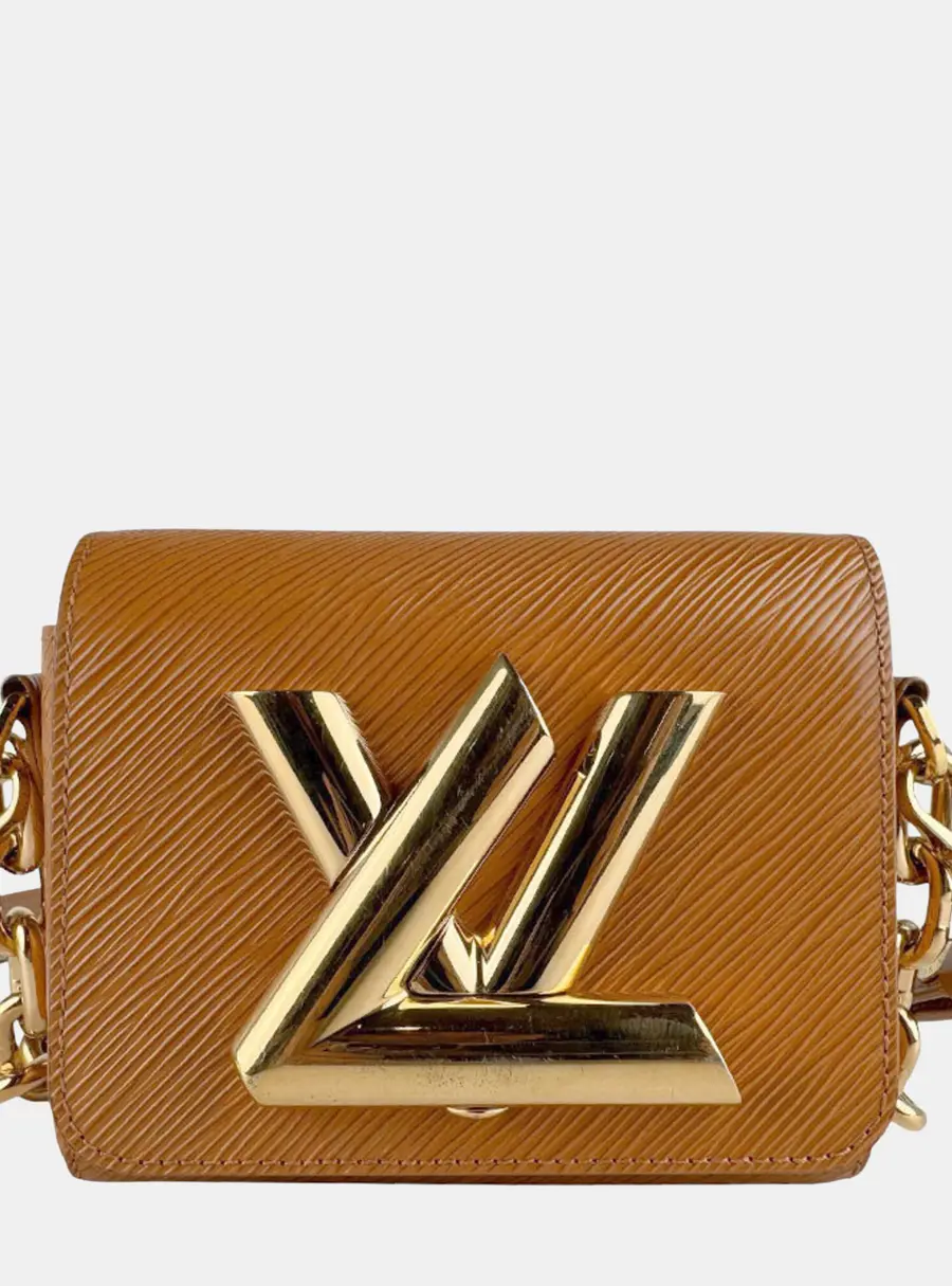 Louis Vuitton Twist Lock XL Camel Epi Cowhide Leather Shoulder Bag