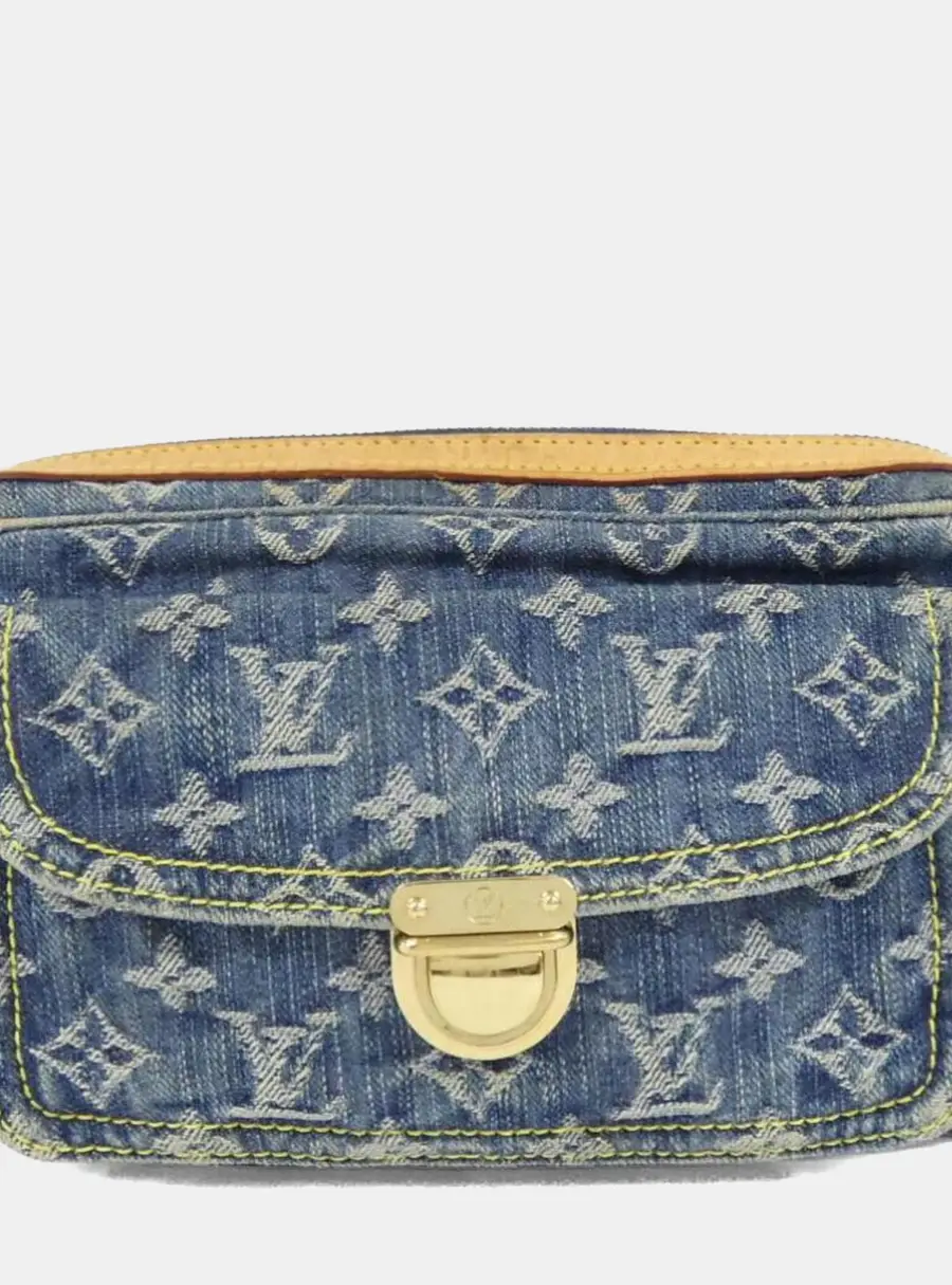 Louis Vuitton Monogram Denim Bum Bag Small Blue Monogram Waist Bag