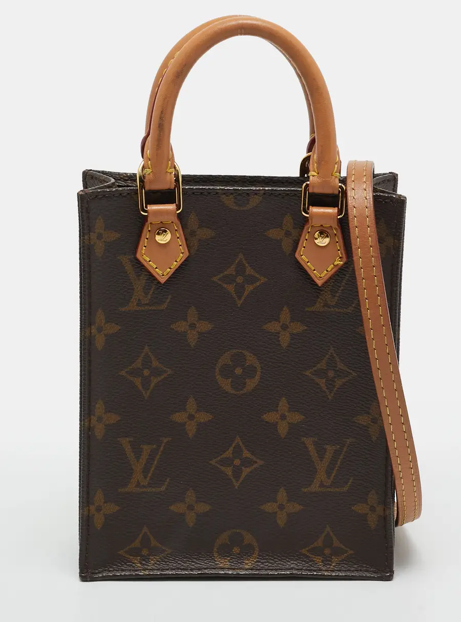 Louis Vuitton Sac Plat Petit Monogram Canvas Bag