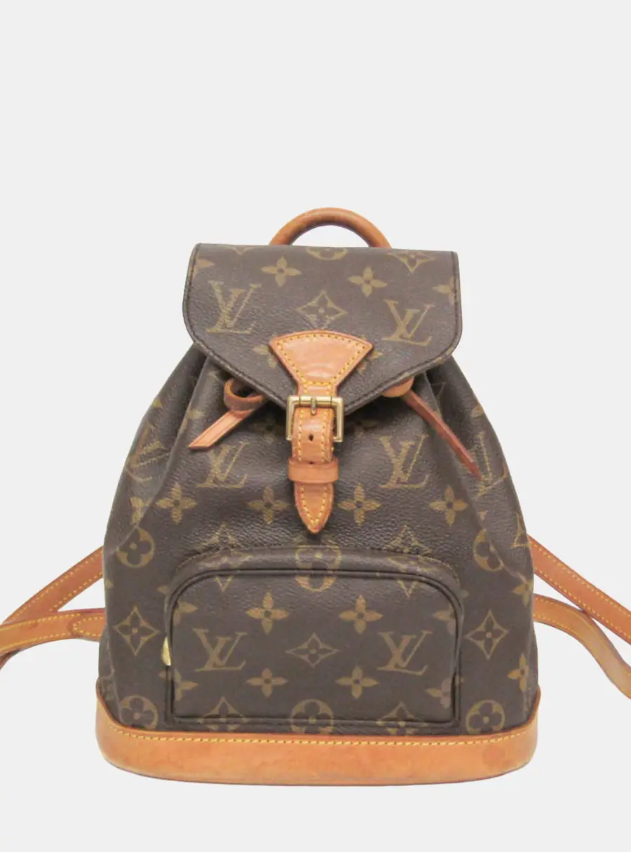 Louis Vuitton Montsouris PM Brown Monogram Canvas Backpack Bag