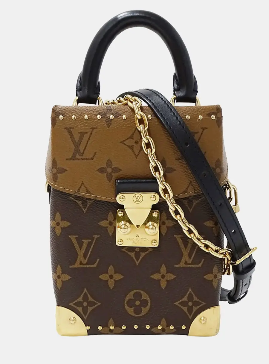 Louis Vuitton Camera Box Brown Monogram Reverse Canvas Top Handle Bag