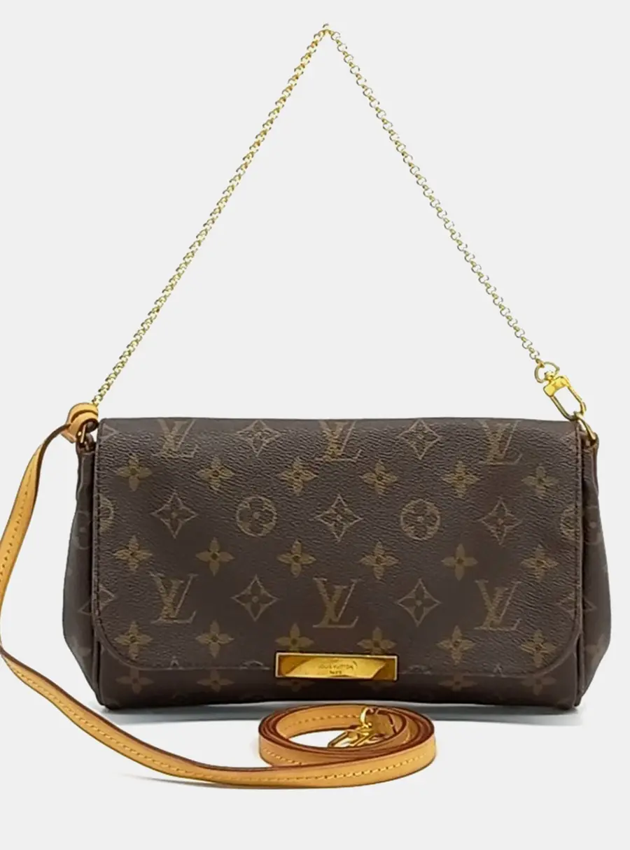 Louis Vuitton Favorite MM Brown Monogram Canvas Crossbody Bag