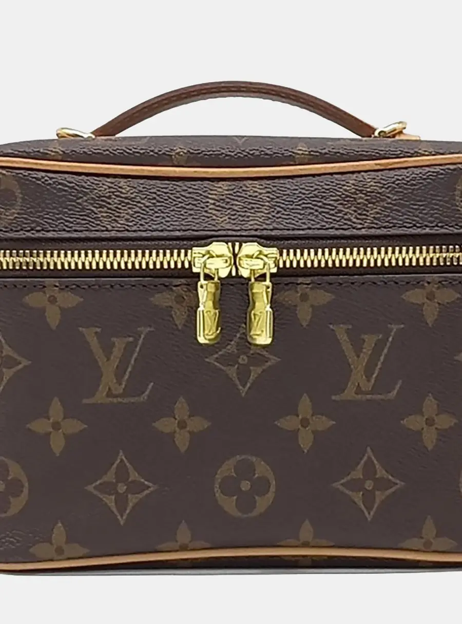 Louis Vuitton Nice Mini Brown Monogram Canvas Cosmetic Bag