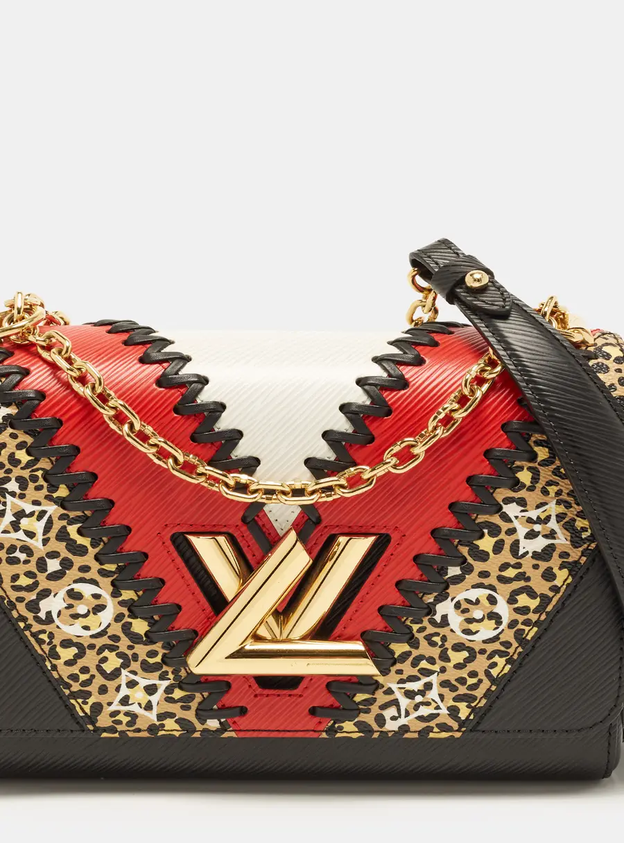 Louis Vuitton Jungle Twist MM Black/Coquelicot Epi Leather Bag