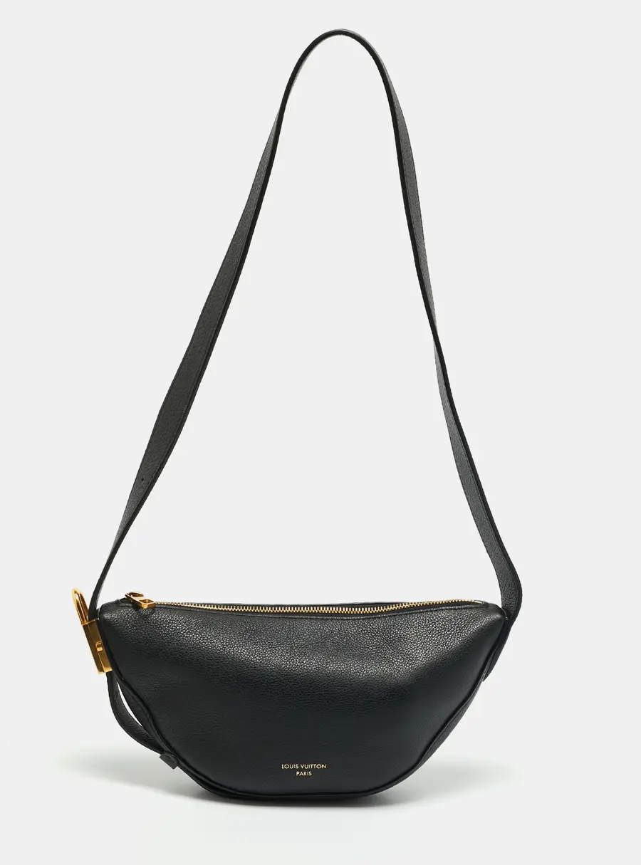 Louis Vuitton Low Key Black Leather Bumbag