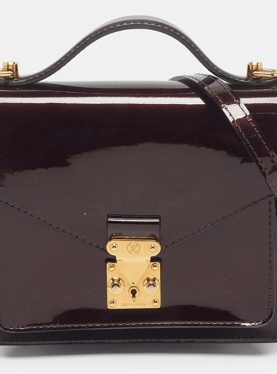 Louis Vuitton Monceau BB Amarante Vernis Bag