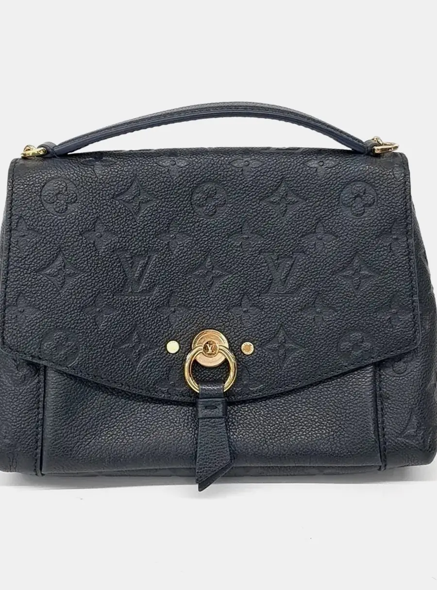Louis Vuitton Blanche BB Black Empreinte Leather Top Handle Bag