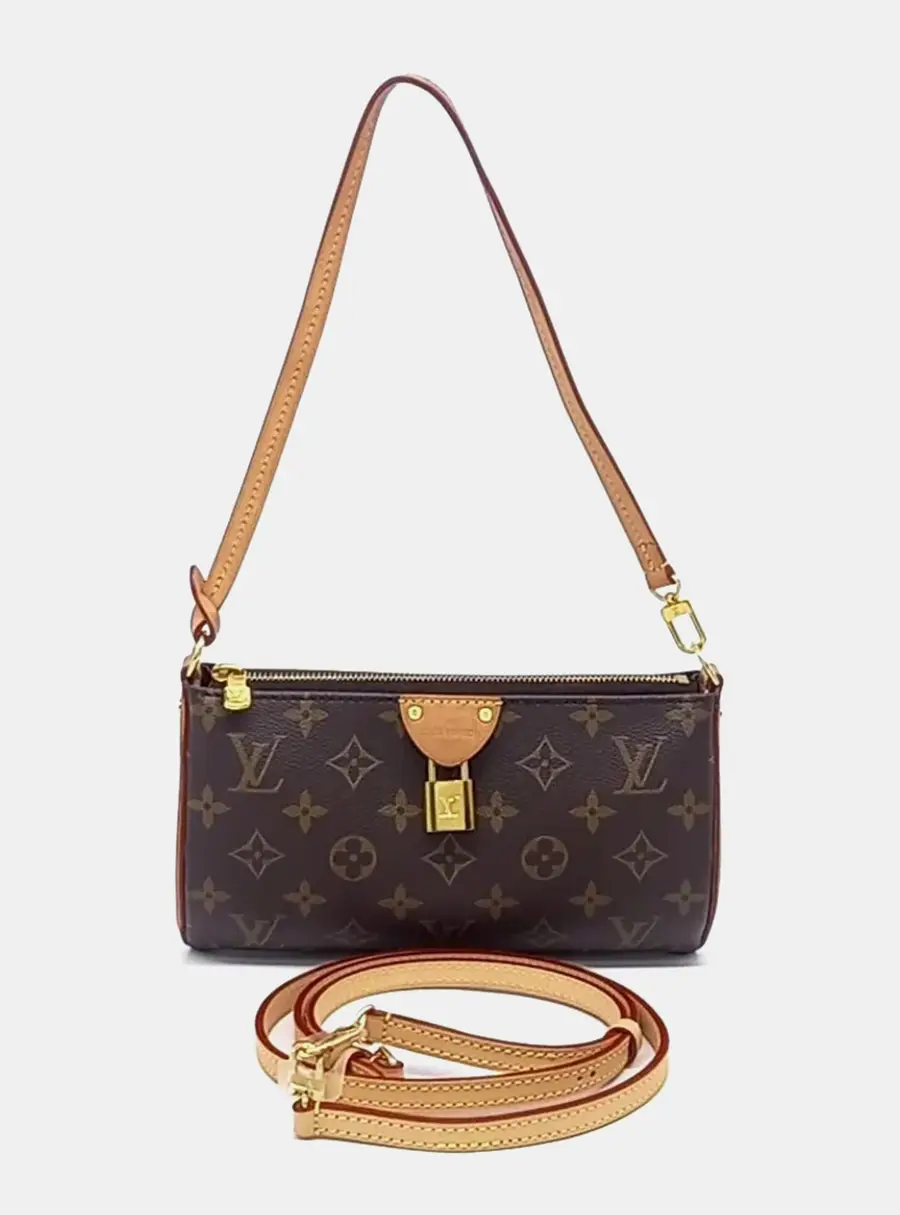 Louis Vuitton Pochette Kirigami PM Brown Monogram Canvas Crossbody Bag