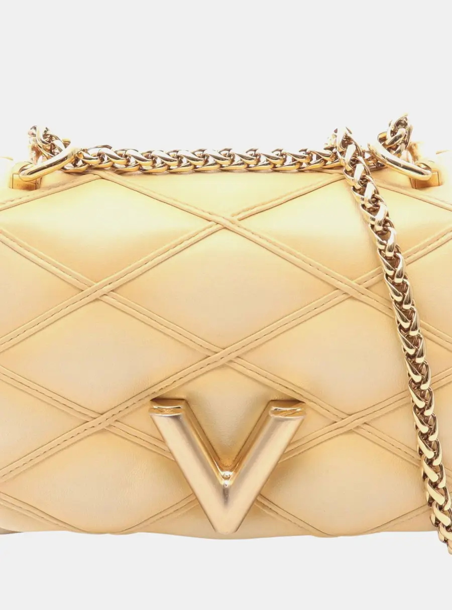 Louis Vuitton Pico GO-14 Yellow Lambskin Shoulder Bag
