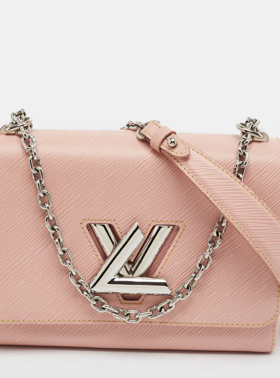 Louis Vuitton Twist Chain MM Rose Ballerine Epi Leather Bag