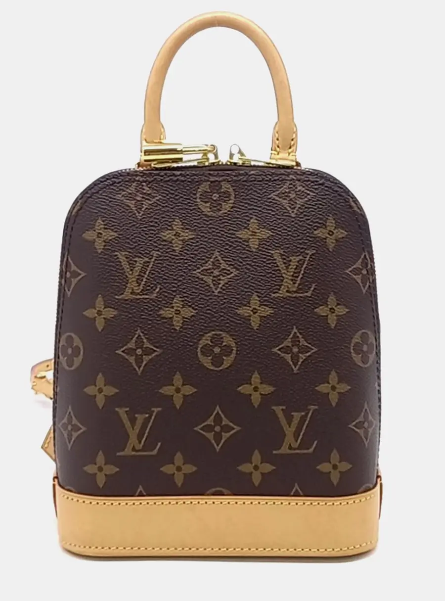 Louis Vuitton Alma Backpack Monogram Canvas Brown Monogram Canvas Mini Backpack Bag