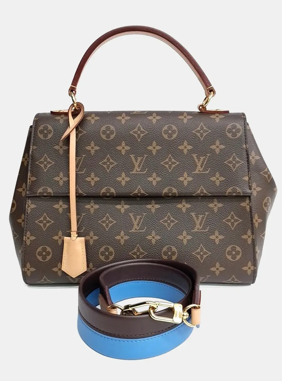 Louis Vuitton Cluny MM Brown Monogram Canvas Shoulder Bag