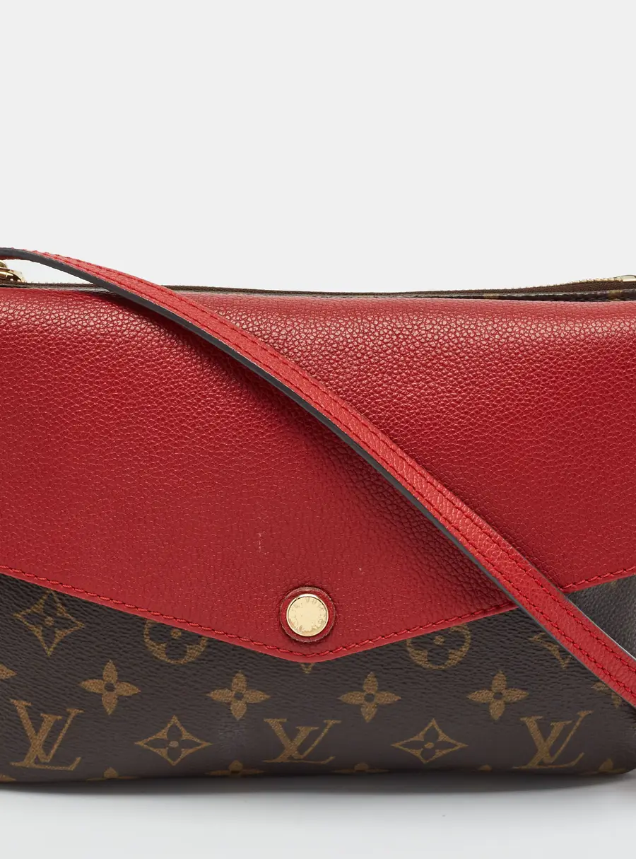 Louis Vuitton Twice Cerise Monogram Canvas Pochette Bag