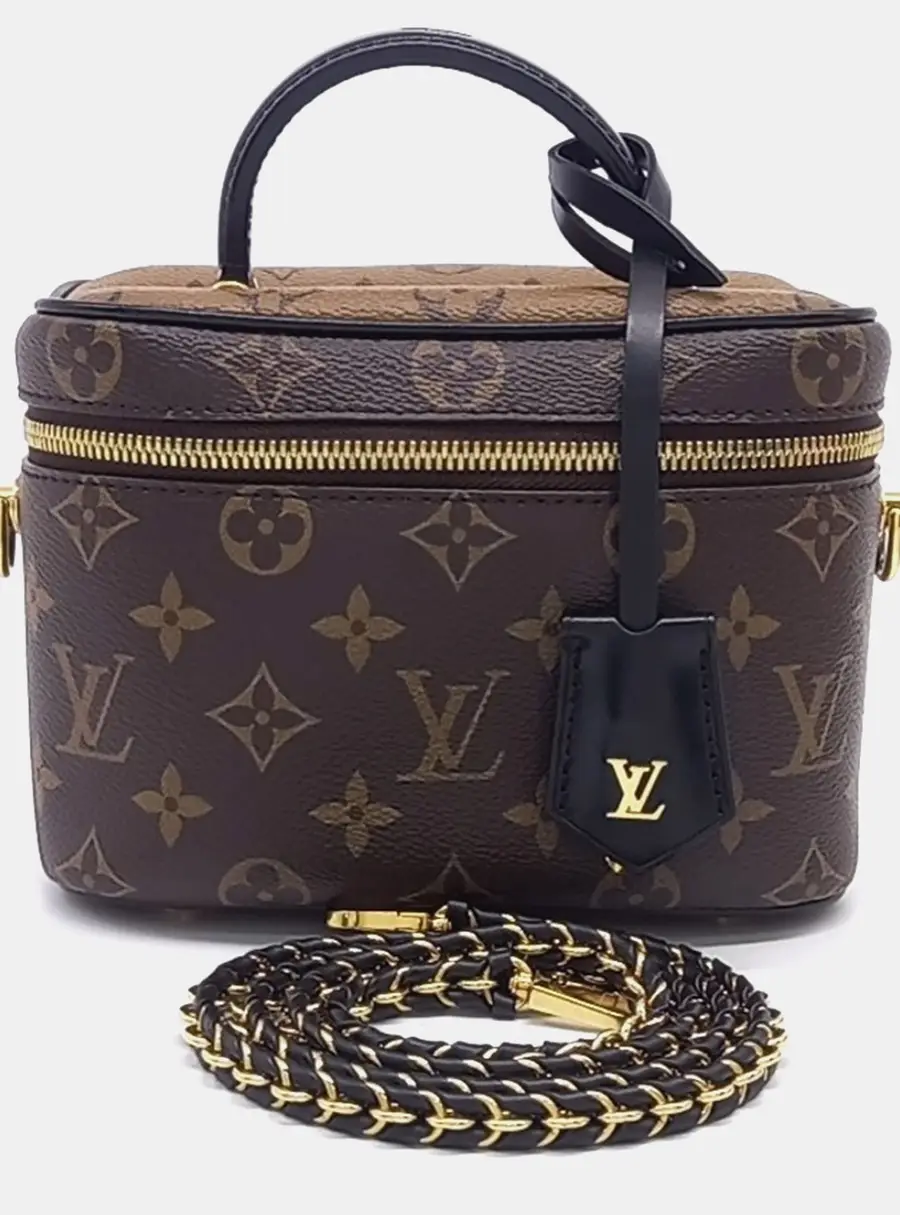 Louis Vuitton Vanity PM M45165 Monogram Canvas Brown Top Handle Bag
